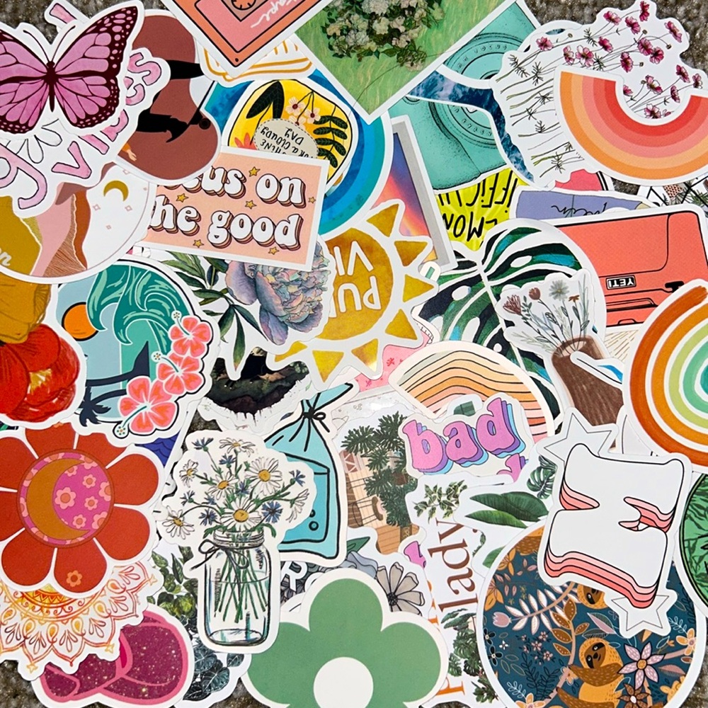 Visco/Earthy cute stickers